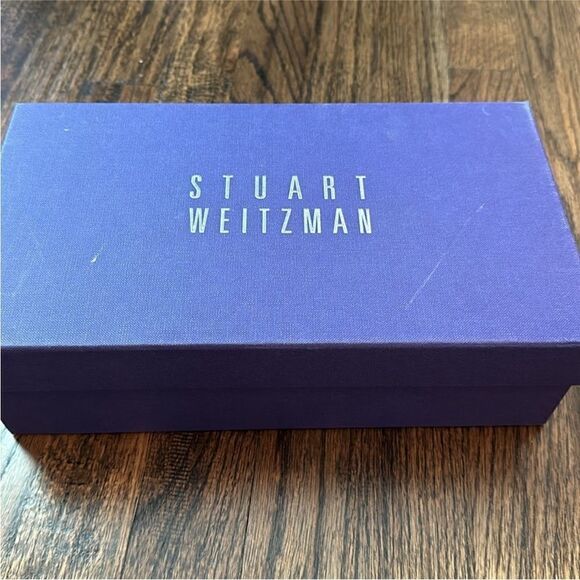 NWT Stuart Weitzman Black Suede Gilligan Ankle Wrap Ballet Flat - Picture 7 of 7